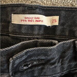 LEVI's Baggy Dad Sz 25W 30L Black